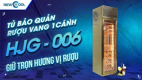 Tủ Rượu Vang HJG-006 1 Cánh Kính – Giải Pháp Bảo Quản Chuyên Nghiêp, Sang Trọng • Điện Lạnh NEWCOOL