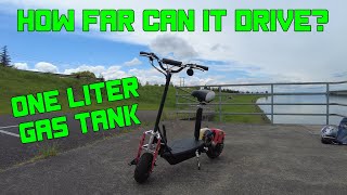 Blaze 49cc Gas Scooter, How Far Will One Liter of Gas Go?
