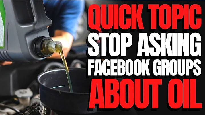 Stop Asking Facebook Groups About Oil: WCJ Quick Topic