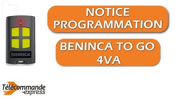 Comment programmer votre télécommande portail BENINCA TO GO 4VA ?