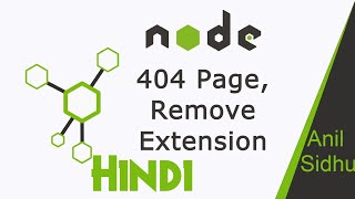 Node JS in Hindi # 22 Remove extension from URL and 404 Page
