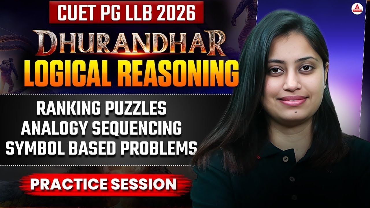 CUET PG LLB & MH CET LAW 2026 | Logical Reasoning Ranking, Analogies ...