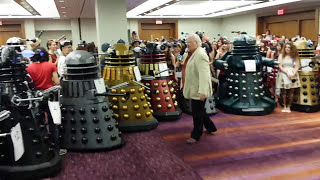 Colin Baker At Today's Dalek World Record Setting.