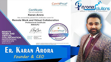 Remote Work and Virtual Collaboration Certificate RWVCPC - Certiprof Free Certifications