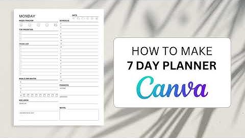 Make Money Designing Low Content Digital Products💰🎨 | Canva Tutorial | 7 Day Planner