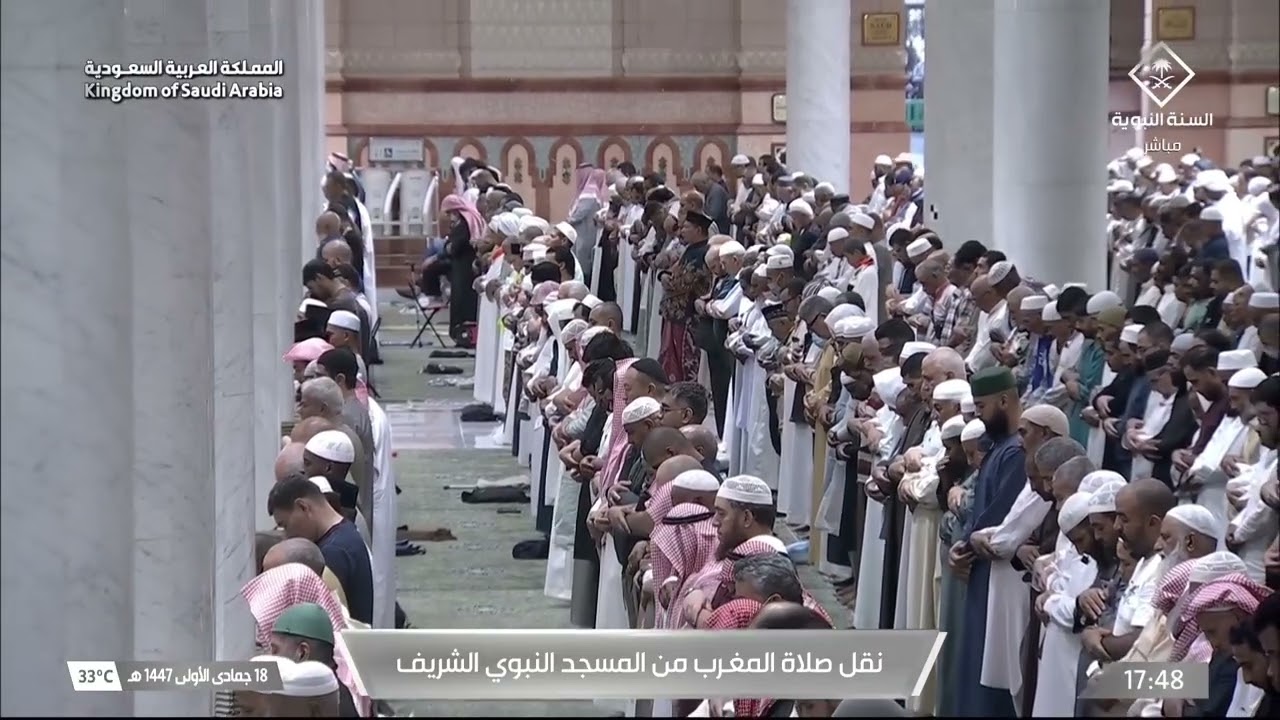 صلاة المغرب للشيخ صلاح البدير 18 جمادى الأولى 1447هـ