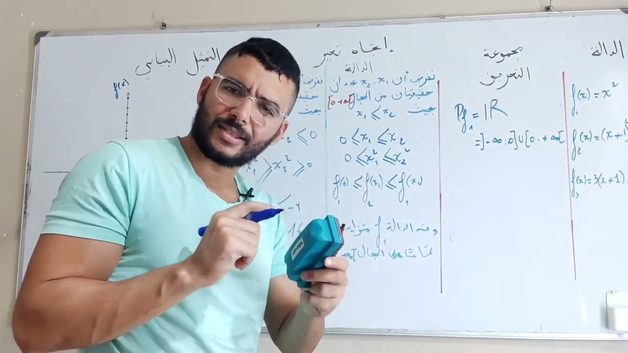 مراجعة الدوال المرجعية للثانية ثانوي تسيير و إقتصاد دراسة اتجاه التغير والتمثيل البياني