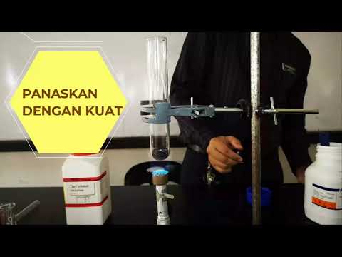 Ujian gas oksigen melalui pemanasan kalium permanganat