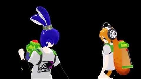 [MMD Splatoon] Orange Vs. Blue