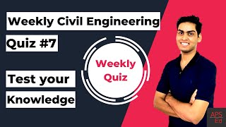 Weekly Quiz #7 | Civil Engineering | GATE | ESE | SSC JE | RRB JE | APSEd screenshot 5