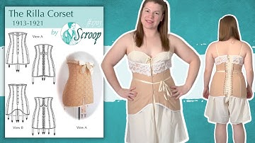 1910s Corset & Split Drawers DIY | Rilla Corset by Scroop Patterns
