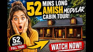 52 MINS LONG AMISH CABIN TOUR OF OUR AMAZING AMISH BUILT CABINS AND AMISH BUILT MODULAR CABINS