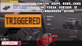 Forza Horizon 5: How to snipe RARE/HARD TO FIND cars on the auction house! (Beginners Guide)