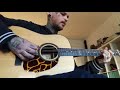 Acoustic bluegrass rythm guitar Tony Rice style little Cabin home on the hill