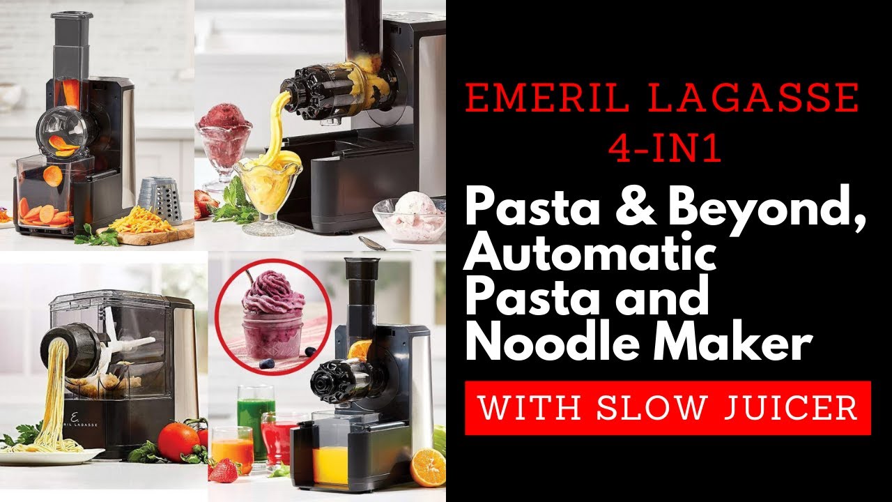 Emeril Lagasse Pasta & Beyond, 4-in-1 Pasta Maker and Juicer in