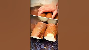 Thumbnail of cool technique for farmers to cut cassava harvest #shorts