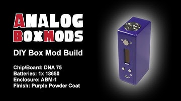 DNA 75/75c, 1x18650/1x20700 ABM-1 Enclosure DIY Box Mod Build