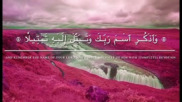 سورة المزمل آية 8-11 (وَٱذۡكُرِ ٱسۡمَ رَبِّكَ وَتَبَتَّلۡ إِلَيۡهِ تَبۡتِيلٗا)