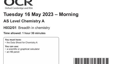 OCR 2023 AS level Paper 1