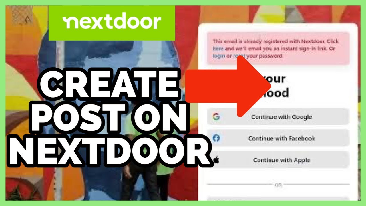 Nextdoor Post Example Create Post on Next Door: How to Create Post on Next Door 2023? - YouTube