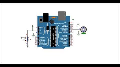 Arduino Servo Motor Proteus Simulation with Potentiometer