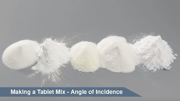 Making a Tablet Pill Mix - Angle of Incidence