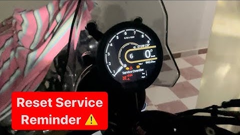 How to Reset Himalayan 450 Service Remainder #himalayan450 #royalenfieldhimalayan