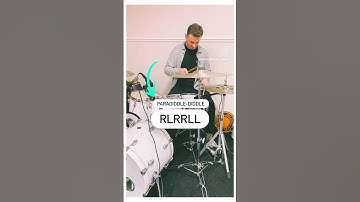 PARADIDDLE-DIDDLE GROOVE! 🥁 #drums #drumlesson #drumgroove #paradiddle #rudiments #gretschdrums