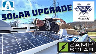 AIRSTREAM SOLAR UPGRADE and LITHIUM BATTLE BORN BATTERY INSTALL
