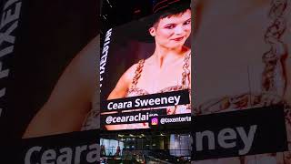 Time square of New York at night! A lot of people and advertising signs. The symbol of capitalism