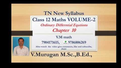 12th Maths  volume  2 Unit 10