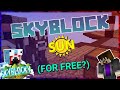 How to begin playing (FOR FREE) Minecraft SKYBLOCK SUN on Skyblocky!