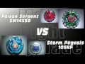 Poison serpent sw145sd vs storm pegasis 105rf  amvbb beyblade battle