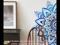 1005005589251453 Lotus Mandala Wall Stickers Flower Bedroom Living Room Decoration Deca