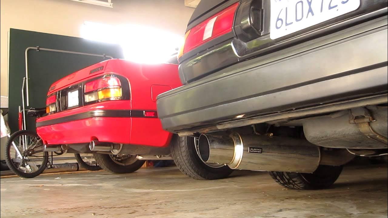 AE86 RS*R Exhaust Magic GT2 Race Spec Exhaust Cold Start and Revving