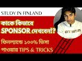 Who can sponsor you         study in finland 