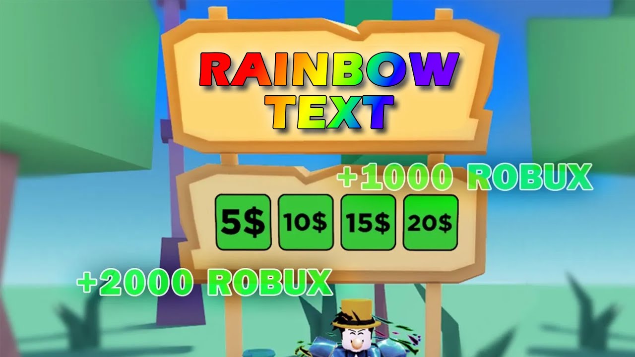 🌈COOL) How To Get A RAINBOW Colour Text In PLS DONATE💸 