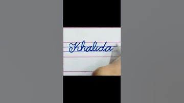 Khalida #Viral #shorts#handwriting#Cursive #Calligraphy