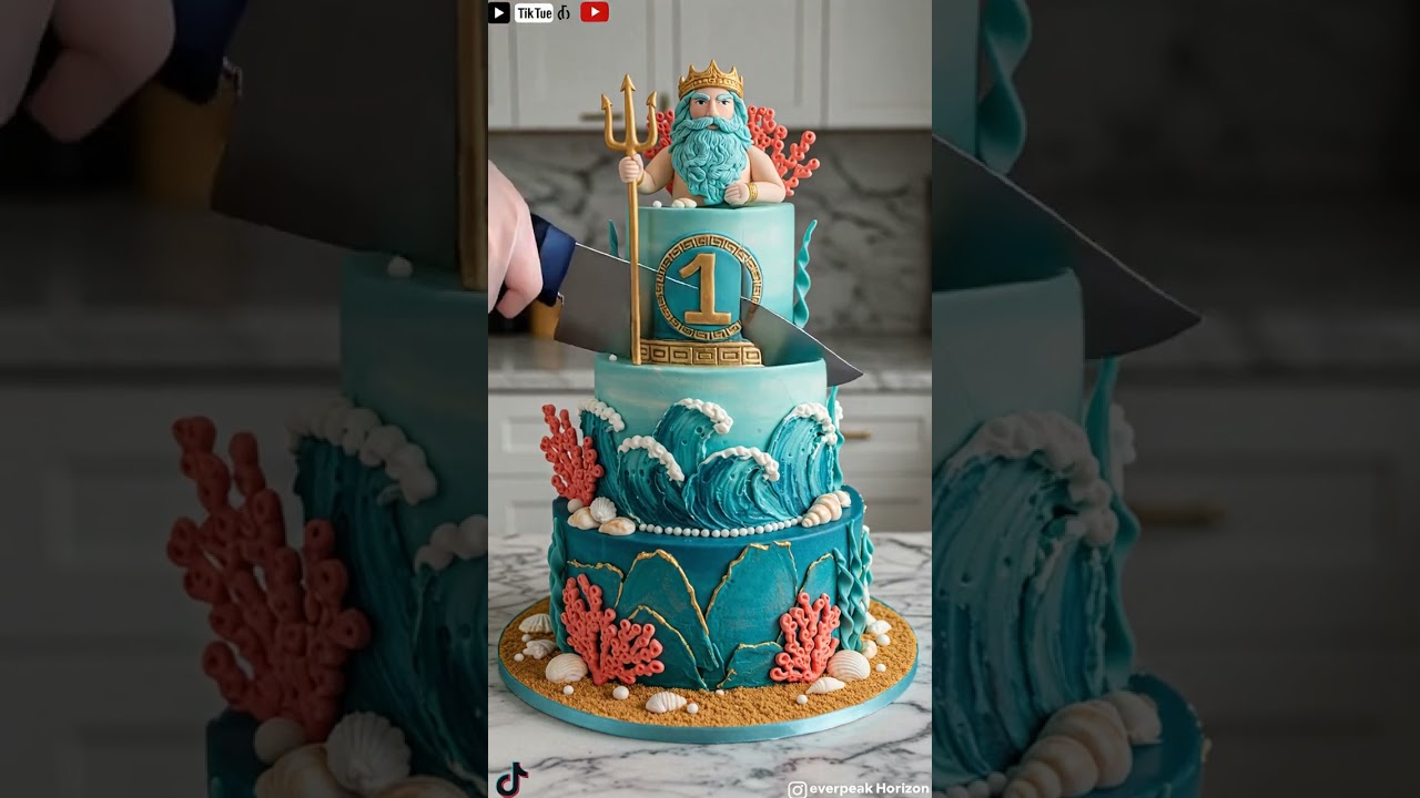 Poseidon Cake Rises from the Sea – You Won’t Believe It’s Edible!