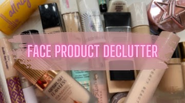 FACE PRODUCT DECLUTTER | Foundations, Concealers, Powders Oh My!
