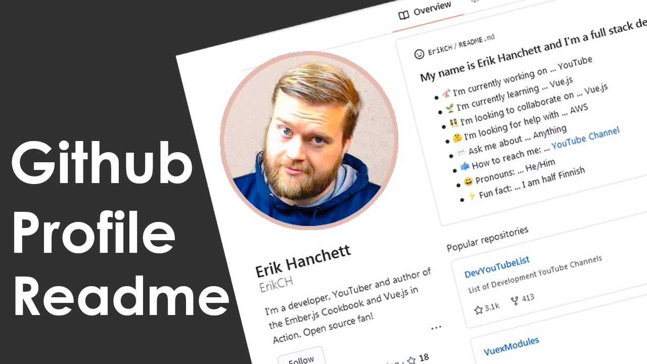 How To Create A GitHub Profile README (NEW) // Github Tutorial ...