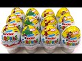 ASMR Unboxing 12 Marvel Surprise Eggs Kinder Surprise