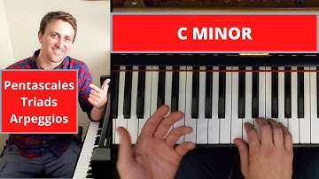 13: C Minor Pentascale, Triad, and Arpeggio (5 Finger Warmups)