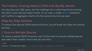 How to Get Nested POJO Results from PHP and MySQL
