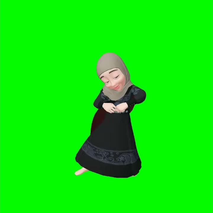 green screen menari