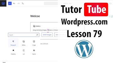 Wordpress.com - Lesson 79 - Social Icons Block