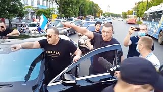 ХАБАРОВСК ПРОВОКАТОРЫ ИНЦИДЕНТ В КОЛОННЕ