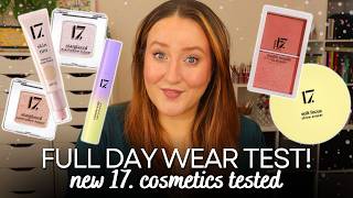 *NEW* 17. Cosmetics Full Day Wear Test Review! Testing Tubing Mascara, Blush Duo, Mattifying Primer!