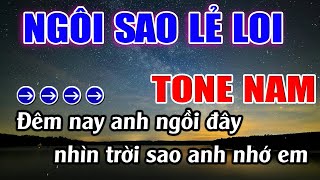 Ngôi Sao Lẻ Loi Karaoke Tone Nam ( Cm ) Karaoke Lâm Beat - Beat Mới
