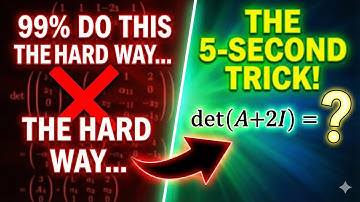 The 5-Second Matrix Trick That 99% of Students MISS! 🤯 | Linear Algebra Shortcut